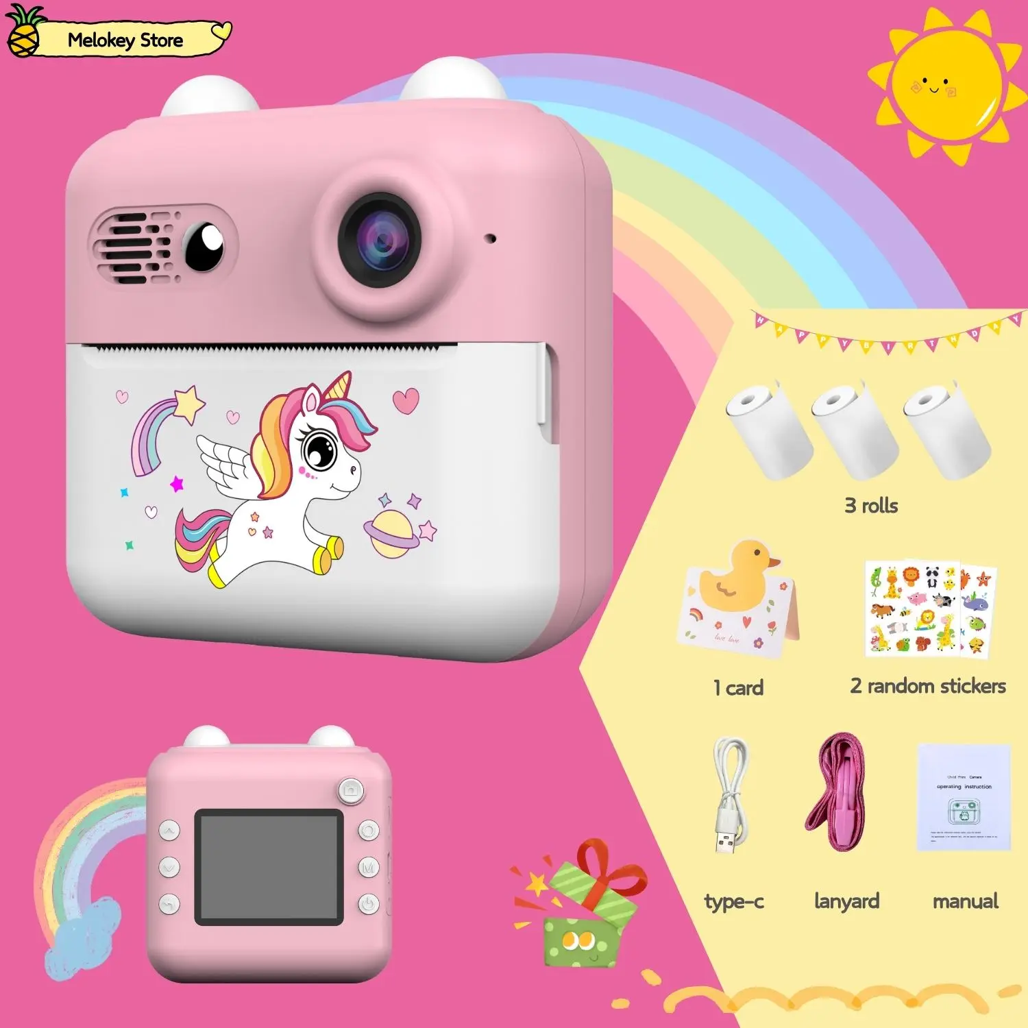 appareil photo licorne enfant